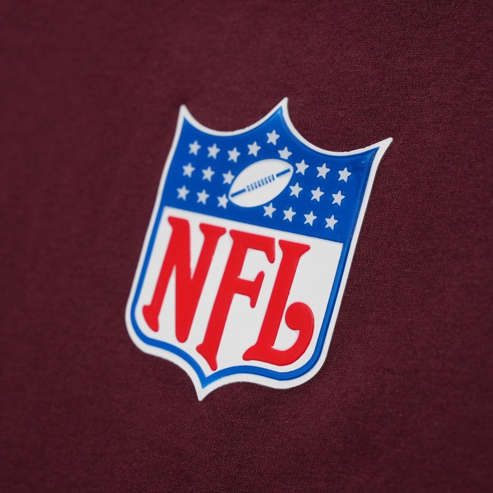 NFL Shield Logo Graphic Tee Mens 2XL Burgundy Football Gameday Shirt Big Tall - Picture 5 of 13
